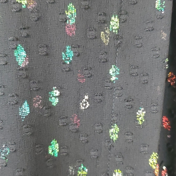 ALEX MARIE CASSIDY MINI BLACK RAINBOW DOT DRESS SIZE 10 - Picture 6 of 12